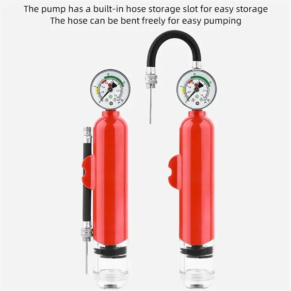 Ball Air Pump with Pressure Gauge