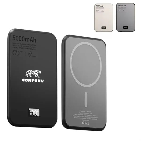 Digital Display 5000mAh Magnetic Wireless Charger