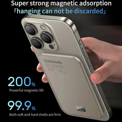 Digital Display 5000mAh Magnetic Wireless Charger