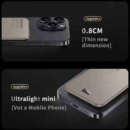 Digital Display 5000mAh Magnetic Wireless Charger