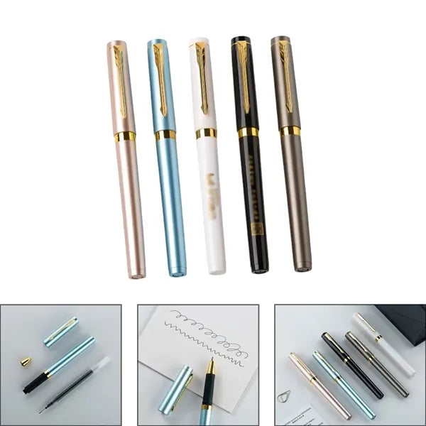Luxury Metal-Finish Gel Pen