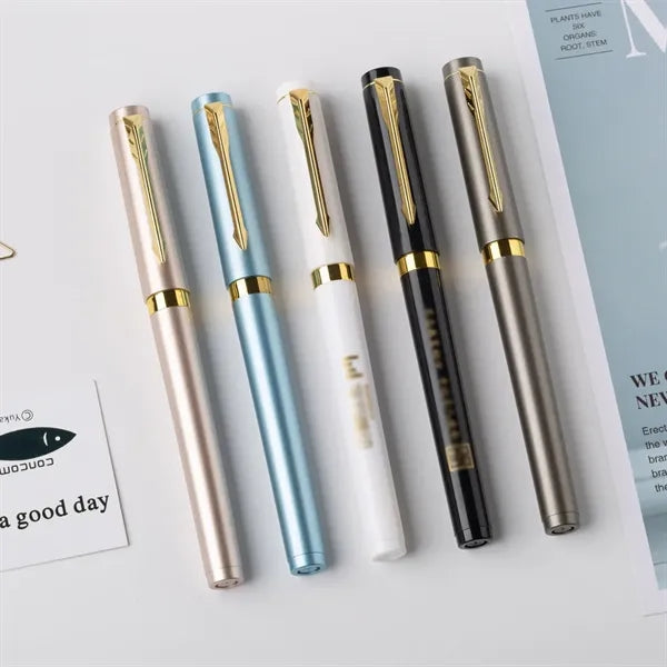 Luxury Metal-Finish Gel Pen