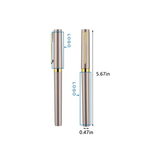 Luxury Metal-Finish Gel Pen