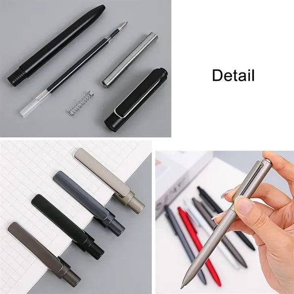 Luxury Metal-Finish Retractable Gel Pen