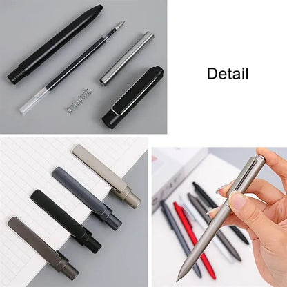 Luxury Metal-Finish Retractable Gel Pen