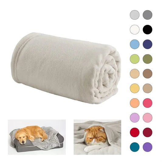 Embroidered Ultra Soft Pet Blanket