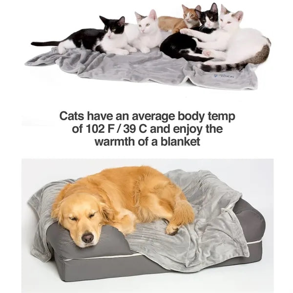 Embroidered Ultra Soft Pet Blanket