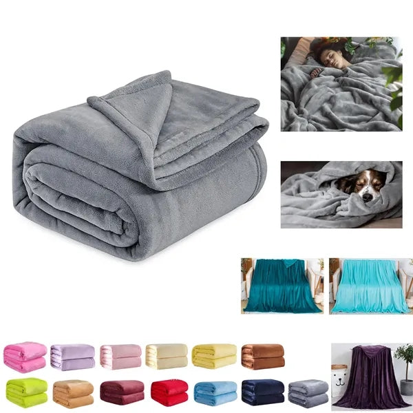 Premium Fuzzy Cozy Fleece Blanket
