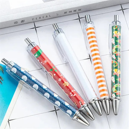 Custom Patterned Press Plastic Ballpoint Pen