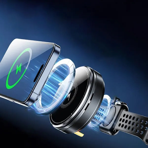 3 in 1 Magnetic Wireless Charging Retractable Cable