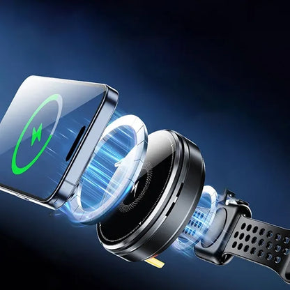 3 in 1 Magnetic Wireless Charging Retractable Cable