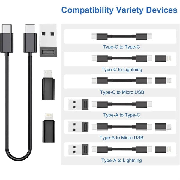 Multi USB Charging Adapter Cable Kit