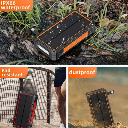 20000mAh Solar Phone Charger w/ LED Flashlight
