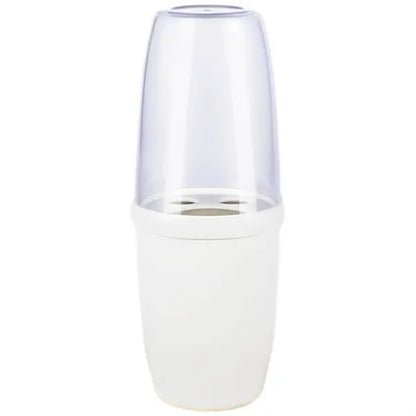 Portable PP Toothbrush Case Travel Storage Cup w/ Lid