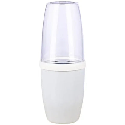 Portable PP Toothbrush Case Travel Storage Cup w/ Lid