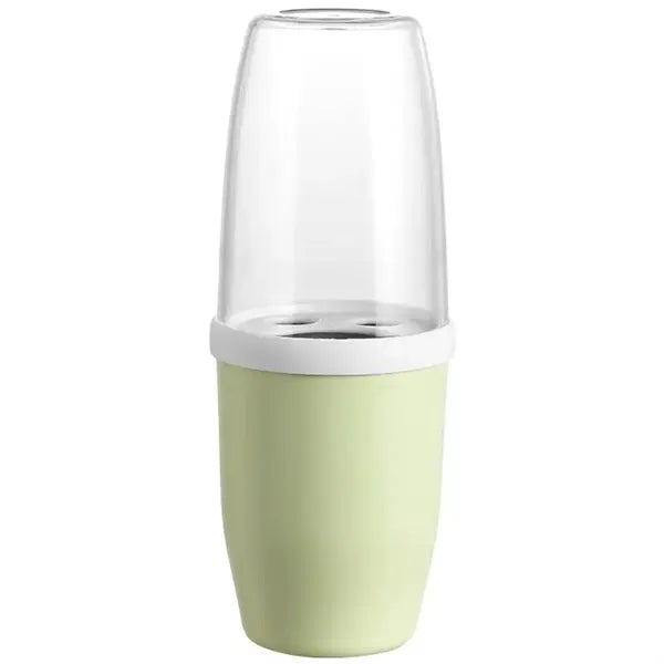 Portable PP Toothbrush Case Travel Storage Cup w/ Lid