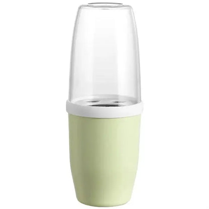 Portable PP Toothbrush Case Travel Storage Cup w/ Lid
