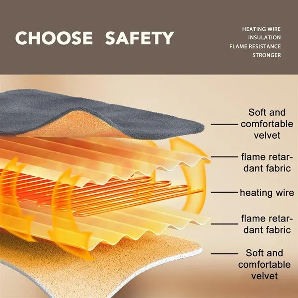 10 Heat Level Heated Blanket Electric Throw
