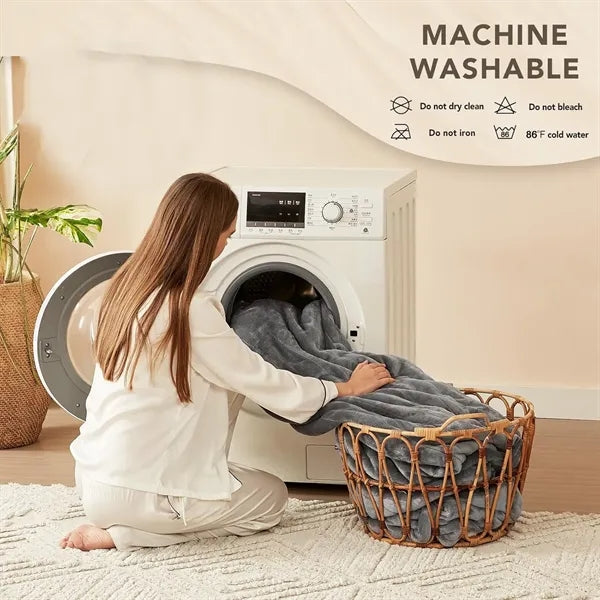 10 Heat Level Heated Blanket Electric Throw