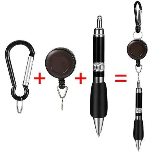 3-in-1 Retractable Badge Reel Pen