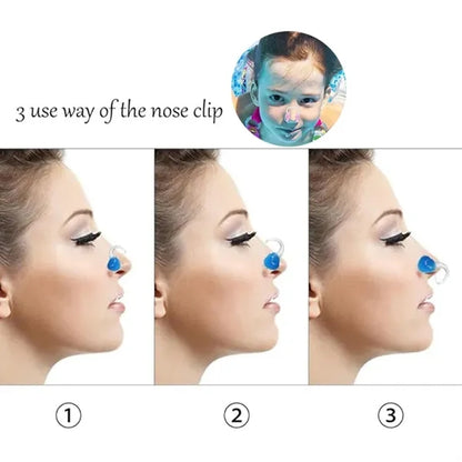 Swimming Ear Plugs And Nose Clip Set Diving Surfing