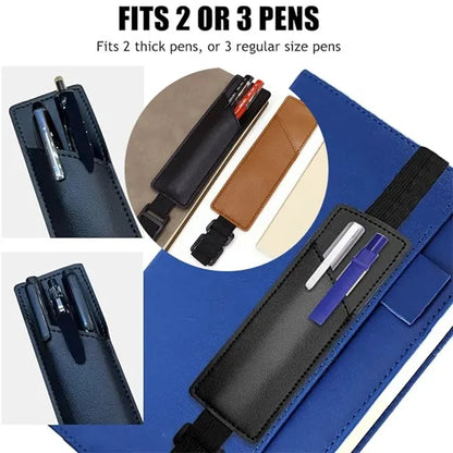Adjustable Elastic Band Pen Holder for Notebooks Bookmarks