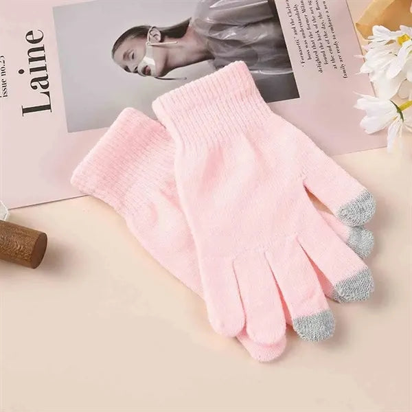 Touchscreen Winter Knit Gloves For Smartphone