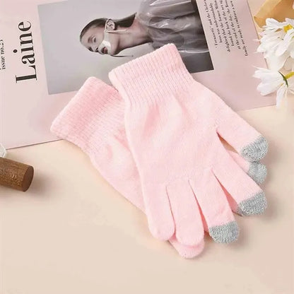 Touchscreen Winter Knit Gloves For Smartphone