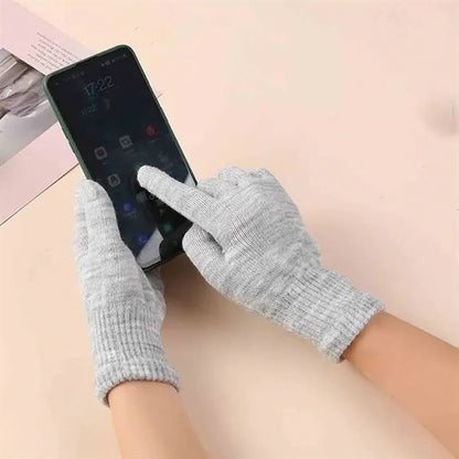Touchscreen Winter Knit Gloves For Smartphone