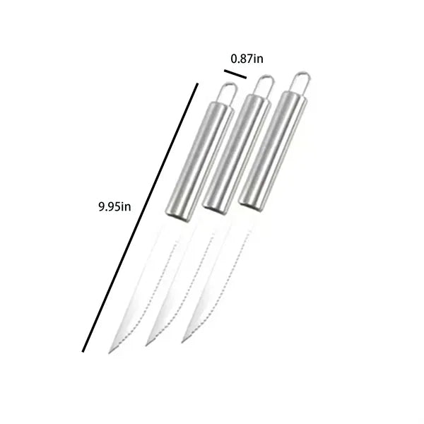 Durable 26 Piece Stainless Steel BBQ Grill Tool Set In Case