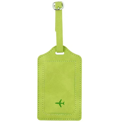 PU Leather Privacy Luggage Tag Identity Security Protection