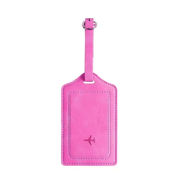 PU Leather Privacy Luggage Tag Identity Security Protection