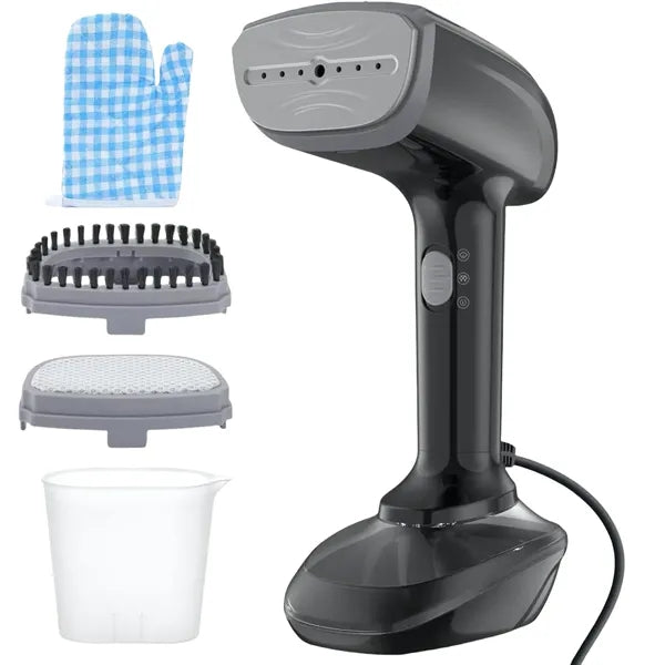 Powerful Portable Handheld Garment Steamer Fabric Brush Kit