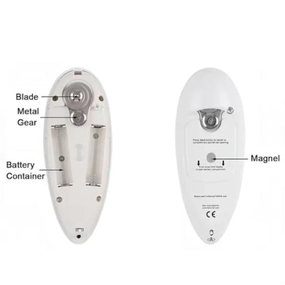 One Touch Electric Can Opener Auto Operation Kitchen Tool