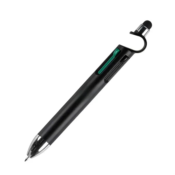 Multifunction 4 in 1 Pen with Stylus Stand  Logo Print