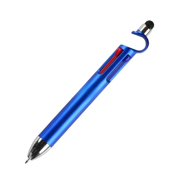 Multifunction 4 in 1 Pen with Stylus Stand  Logo Print