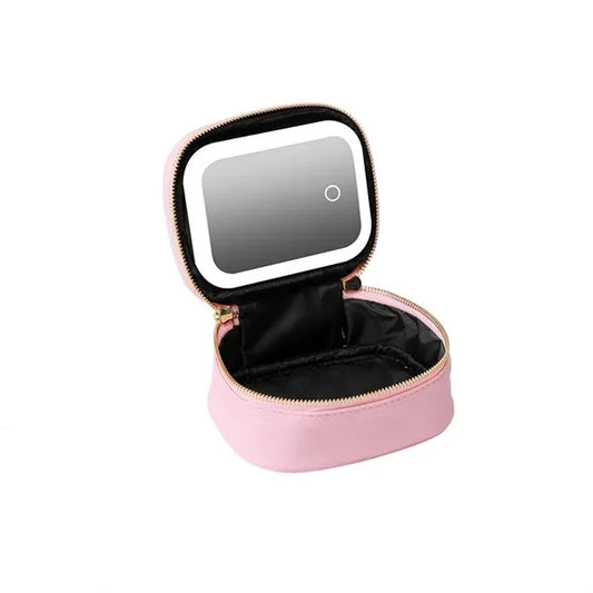 Mini LED Travel Makeup Bag