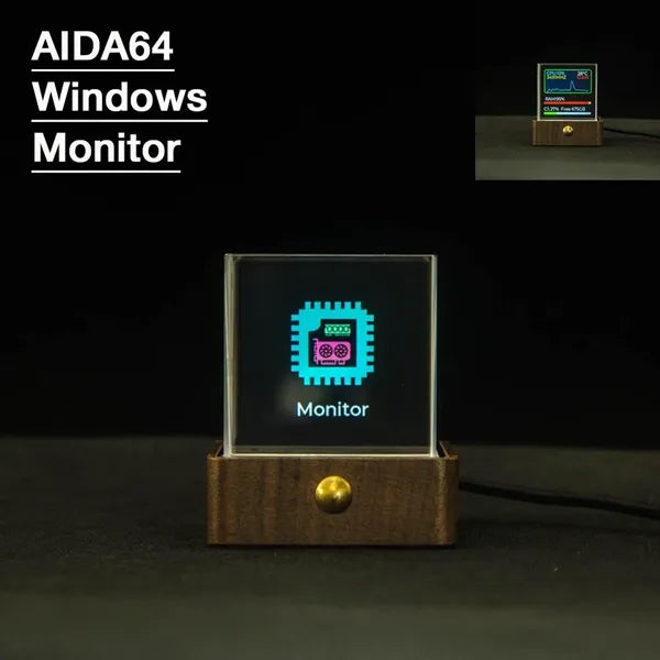 Crystal LED Clock Display