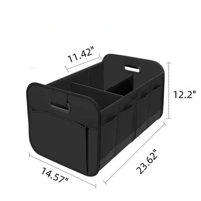 65L Collapsible Multi Compartment Car Organizer Foldable Bag