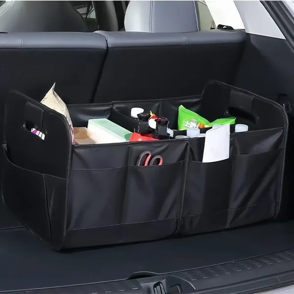 65L Collapsible Multi Compartment Car Organizer Foldable Bag