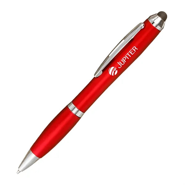 Clickable Stylus Plastic Ballpoint Pens