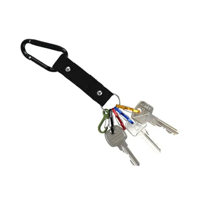 Aluminum D-Ring Carabiner Keychain with Webbing
