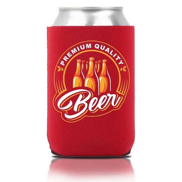 Collapsible Neoprene Can Cooler (3 Sided Imprint)