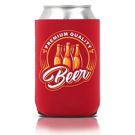Collapsible Neoprene Can Cooler (3 Sided Imprint)