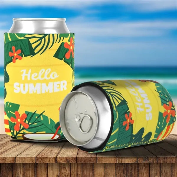 Collapsible Neoprene Can Cooler (3 Sided Imprint)
