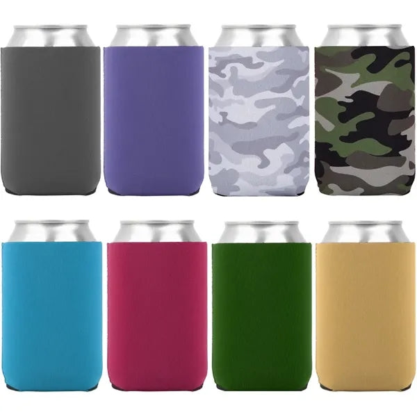 Collapsible Neoprene Can Cooler (3 Sided Imprint)