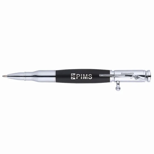 Bullet Brass Push-Lock Ballpoint Pen