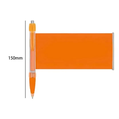 Pull-Out Banner Pen with Retractable Ad Insert