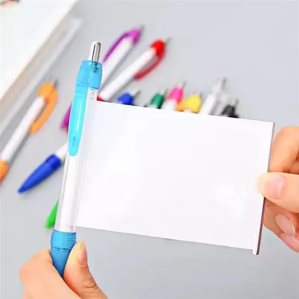 Pull-Out Banner Pen with Retractable Ad Insert