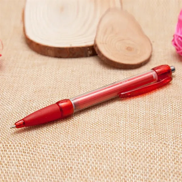 Pull-Out Banner Pen with Retractable Ad Insert